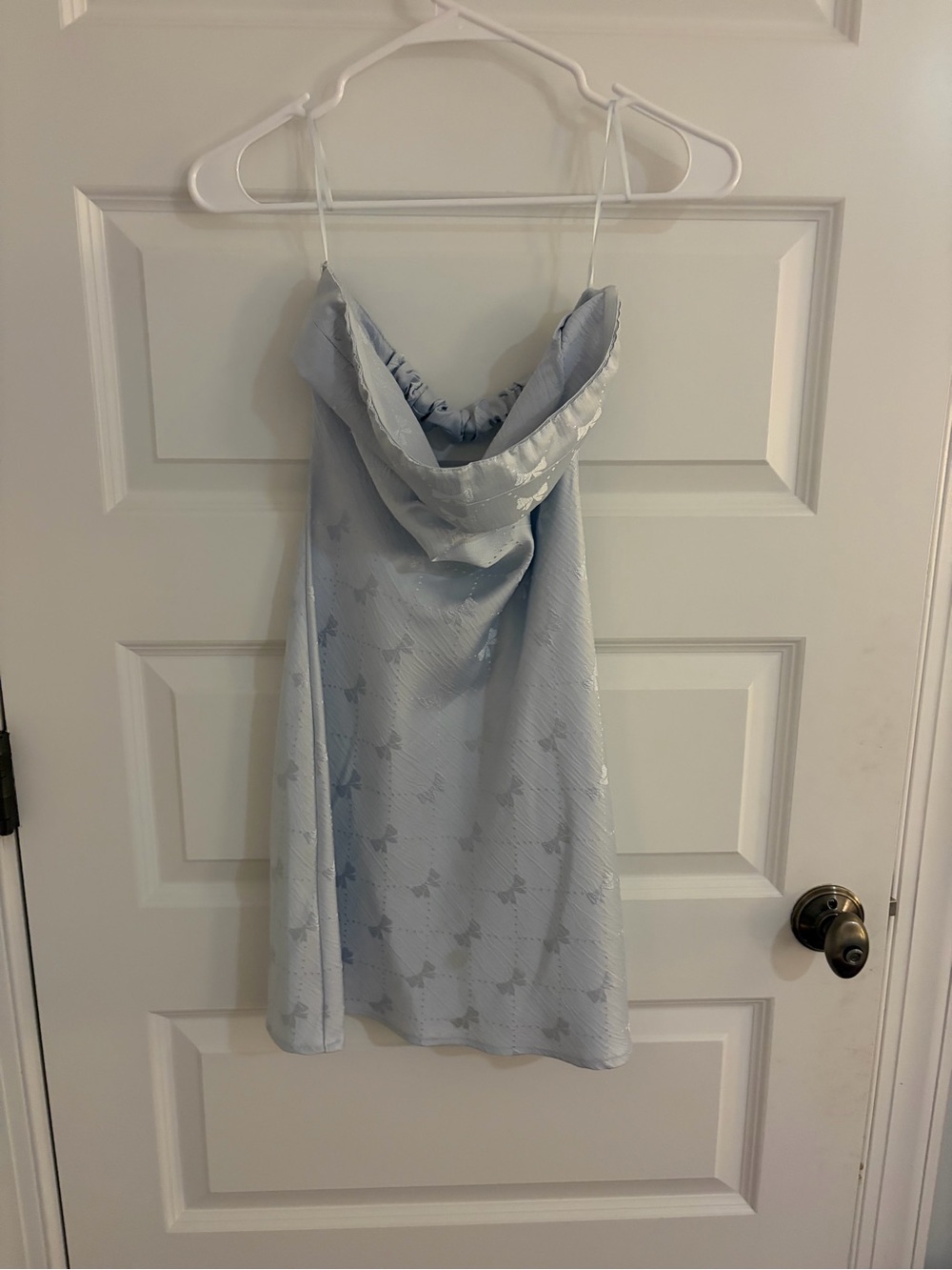 Altar'd State light blue floral jacquard slip